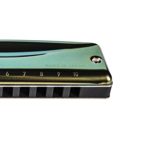 SUZUKI 10-hole Harmonica OLIVE C-20 In C Key
