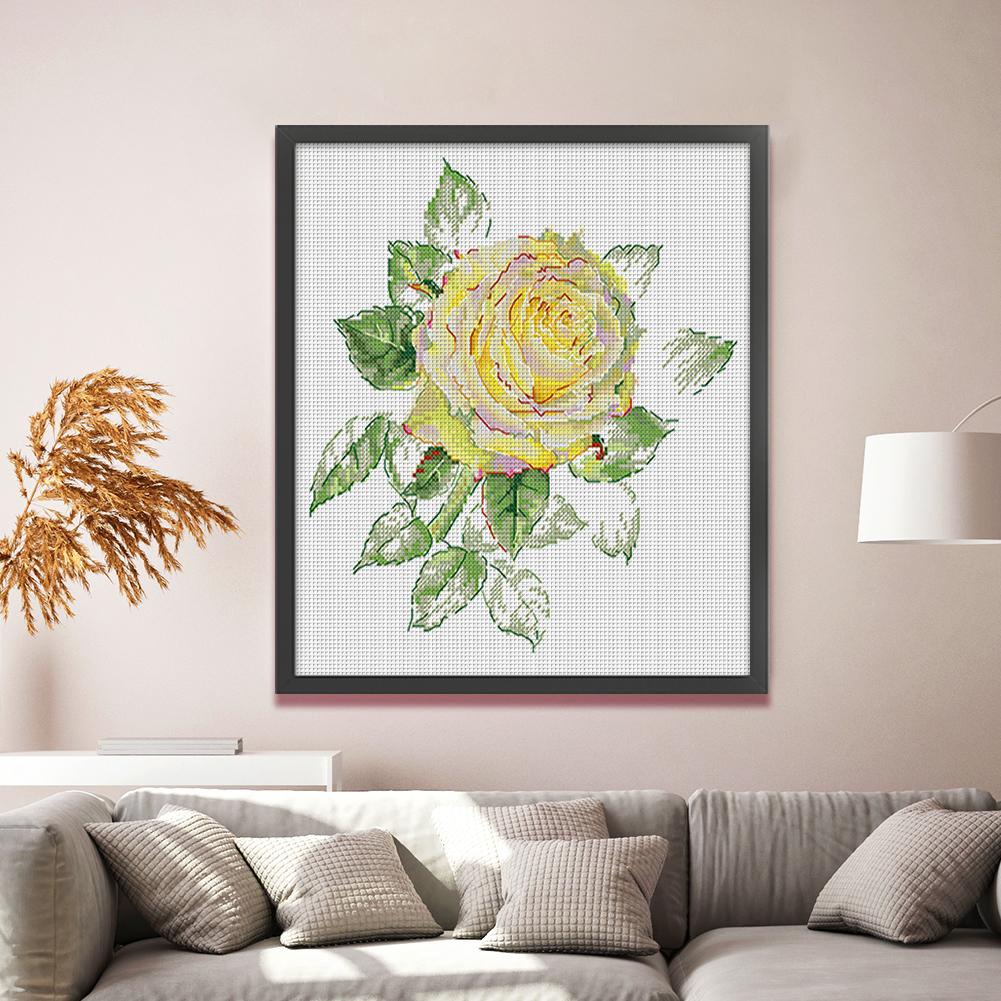 Набор для вышивки крестом «Роза» из эко-хлопка 11CT, 35x40 см