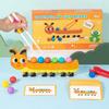 Handmade Wooden Math Clip Beads: Educational Number Matching Toy for Children