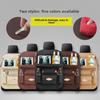Car Rear Seat Leather Organizer with Tray
