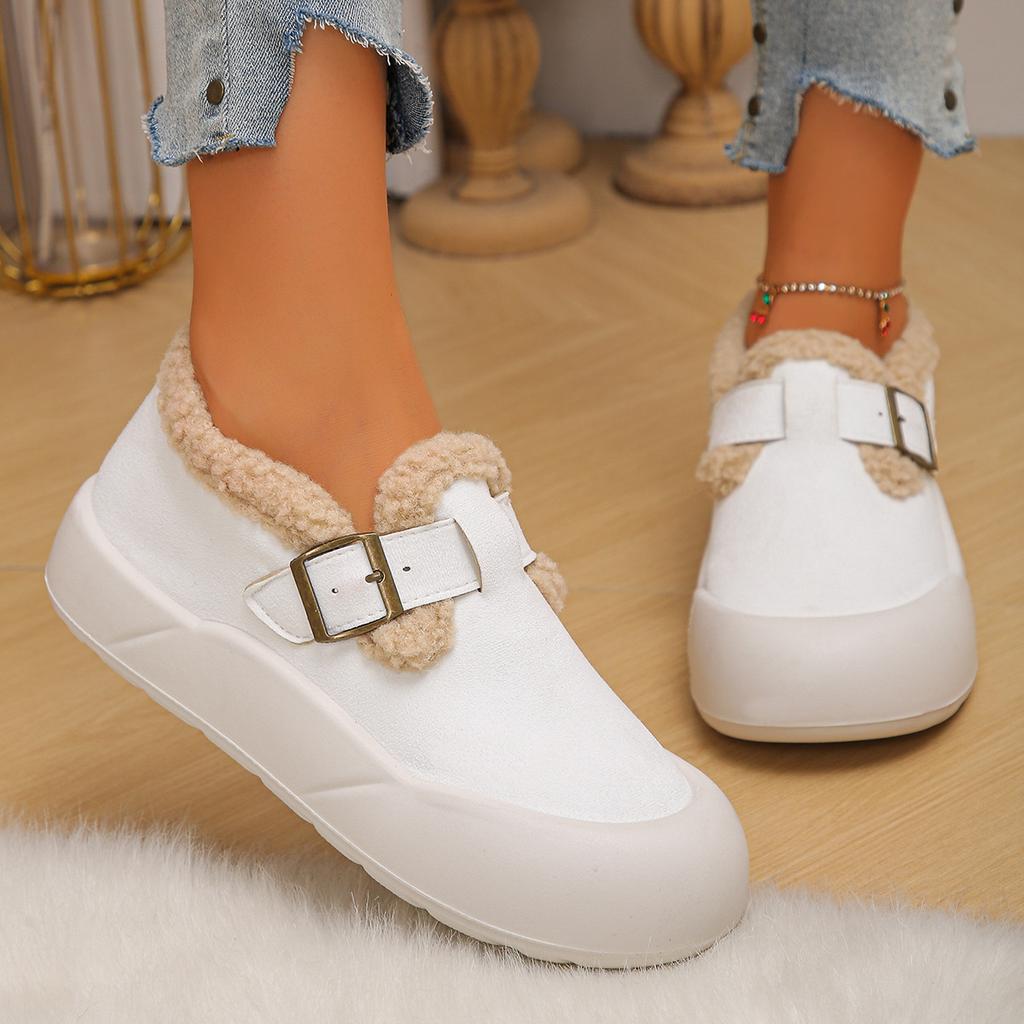 Winter Velvet Anti Slip Thick Warm Cotton Shoes Snow Short Boots Women's Cotton Shoes