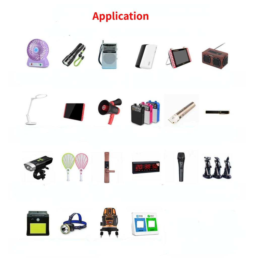 Литиевая батарея большой емкости 3,7 В, 15000 МВтч для вентилятора PowerBank фонарика