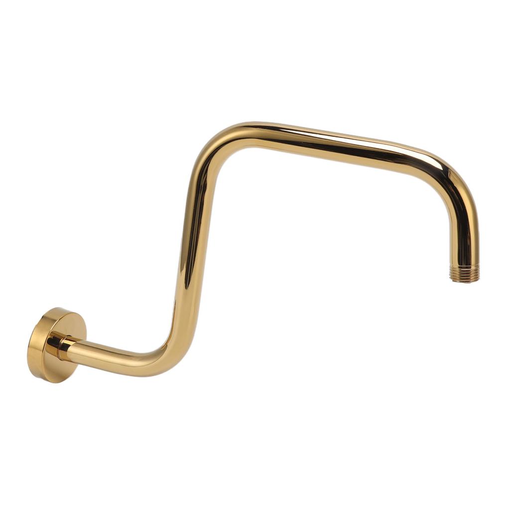 Shower Extension Arm Stainless Steel High Rise Shower Arm with Flange Wall Mounted Shower Head