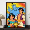Disney Diamond Painting Kit Aladdin Genie Jasmine 5D DIY Diamond Art Home Bedroom Wall Decor