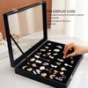 Glass Cover Storage Badge Storage Box Medal Display Case Chest Pin Display Box Jewelry Case