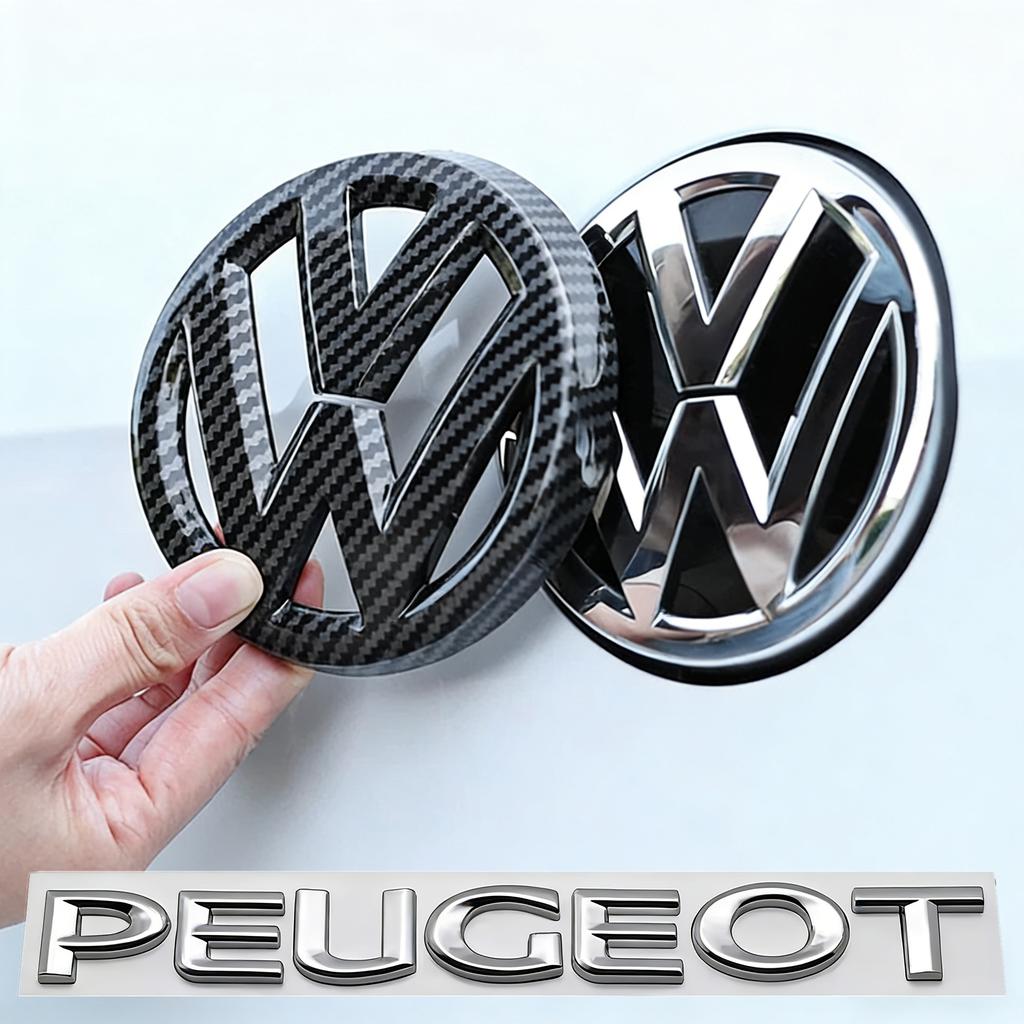 DOG1 Автомобиль Логотип VW Декоративные Аксессуары для Передней Решетки Багажника Для VW Golf Tiguan T-Roc Polo Passat ID.4 T-Cross ID.3 Taigo ID.7 Atlas Beetle