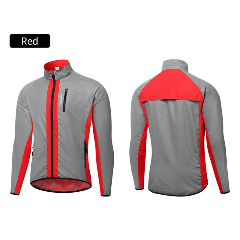 Wosawe Велосипедная куртка ветрозащитная MTB велосипедная светоотражающая куртка Hi Viz Tops Coat