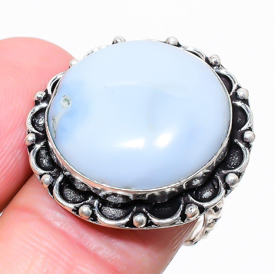 Owhyee Opal Gemstone 925 Silver Jewelry Ring Size 8.5