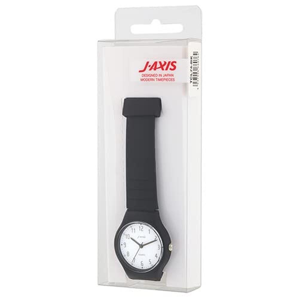 J-AXIS Часы Nuance Color TCL74-BK Унисекс Пастельные Земляные Тона Простые Легко Читаемые Легкие Черные