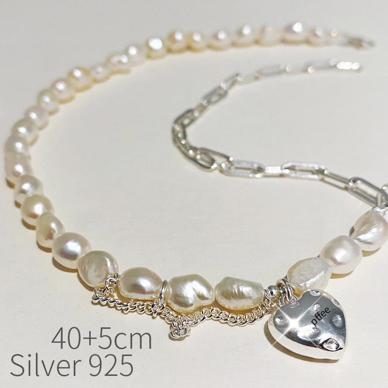 Стерлингового Серебра 925 пробы, оригинальные сертифицированные роскошные женские украшения, жемчужное ожерелье в стиле барокко, женские цепочки в форме сердца, подвески, очаровательный женский подарок