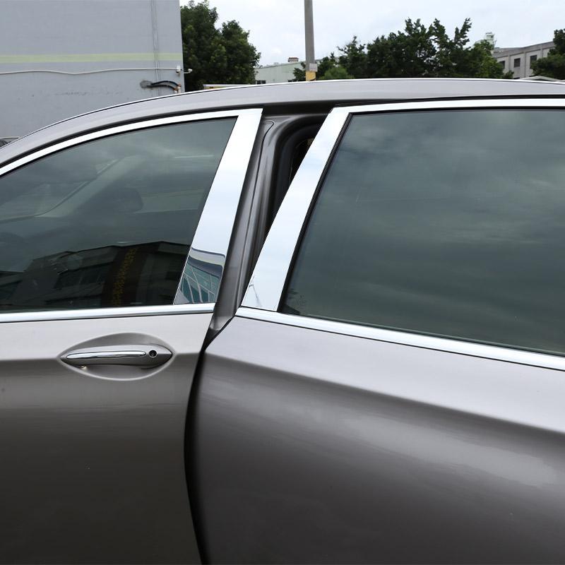 Для BMW 7 серии F01 F02 G11 G12 2008-алюминиевый сплав окна автомобиля, центральная стойка, накладка, наклейка, автомобильные аксессуары