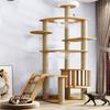 Multi-Level Cat Climbing Frame For Indoor With Scratching Posts Scratching Boards Perches Caves Large Cat Tree Tall Cats Tower
