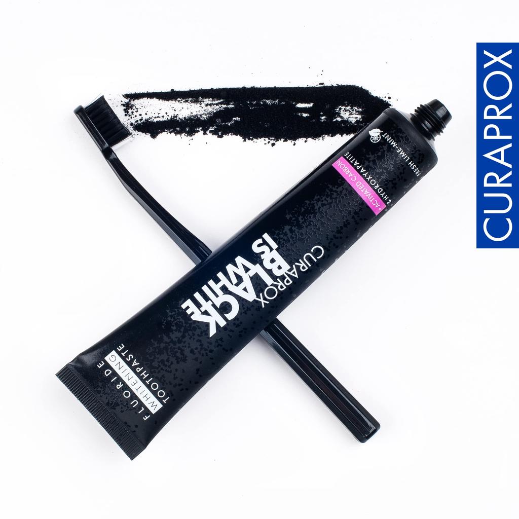Зубная щетка CURAPROX Black is White (МБВ) - Набор из 2 (Белый х Черный)