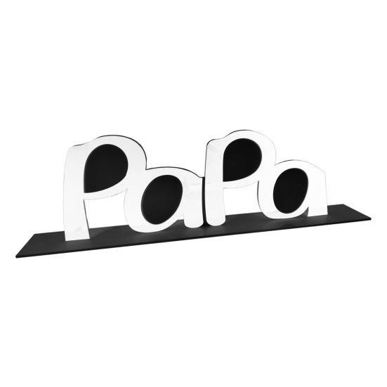 Акриловая фоторамка ко Дню отца, держатель для фоторамки с надписью «Папа-папа», настольный знак, украшение для рабочего стола, подарок на день рождения, дедушка, муж