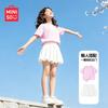 MINISO Girls' 2026 Fashion Summer Short Sleeve T-Shirt Set
