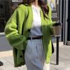 Autumn Women Sweater Knitting Basic Fashion Cardigan Long Sleeve Korea Shirt Loose Casual Show Thin Solid Coat