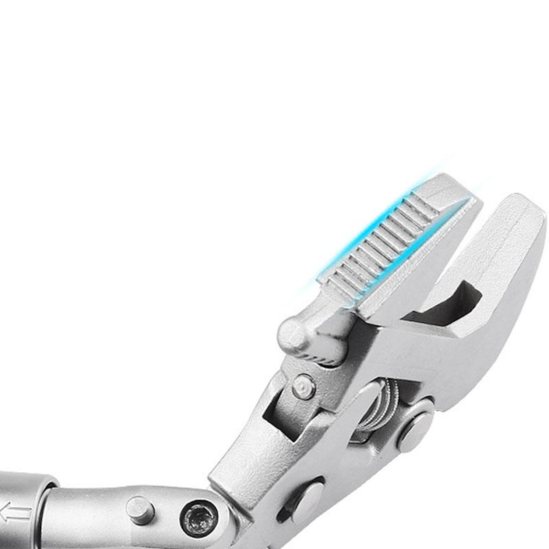 Multifunction 5 In 1 Torque Wrench 10 Inch Adjustable Ratchet Wrench 180 Degree Folding Spanner Mini Spanners Home Repair Tools