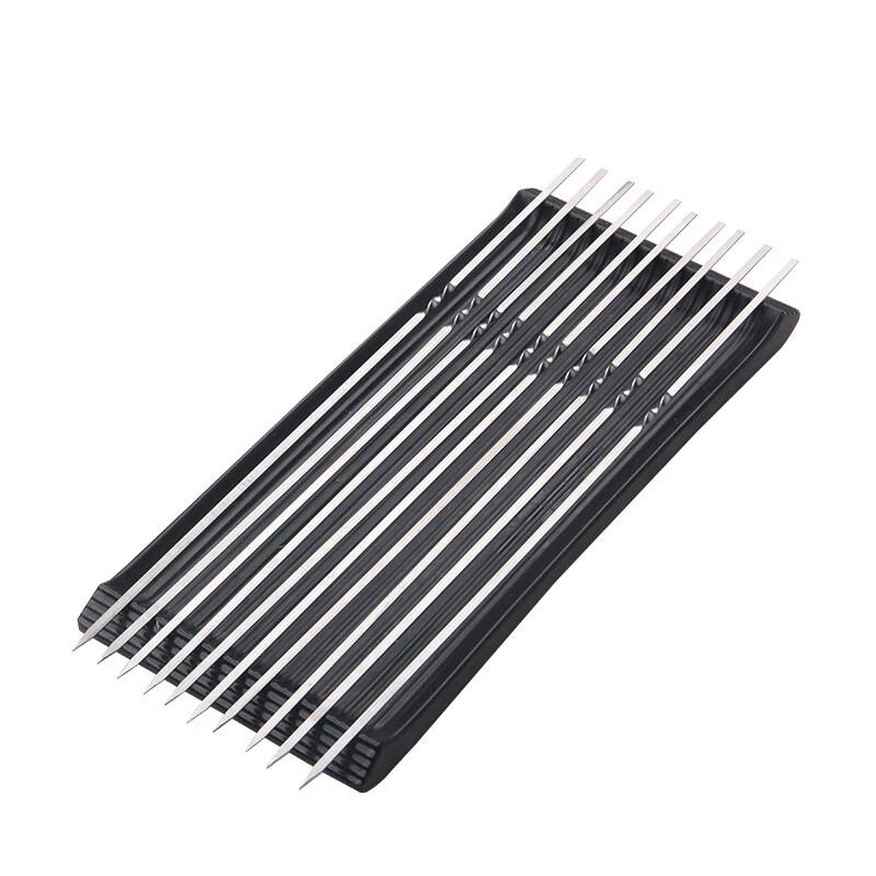 ZISIZ 304 Stainless Steel Flat BBQ Skewers