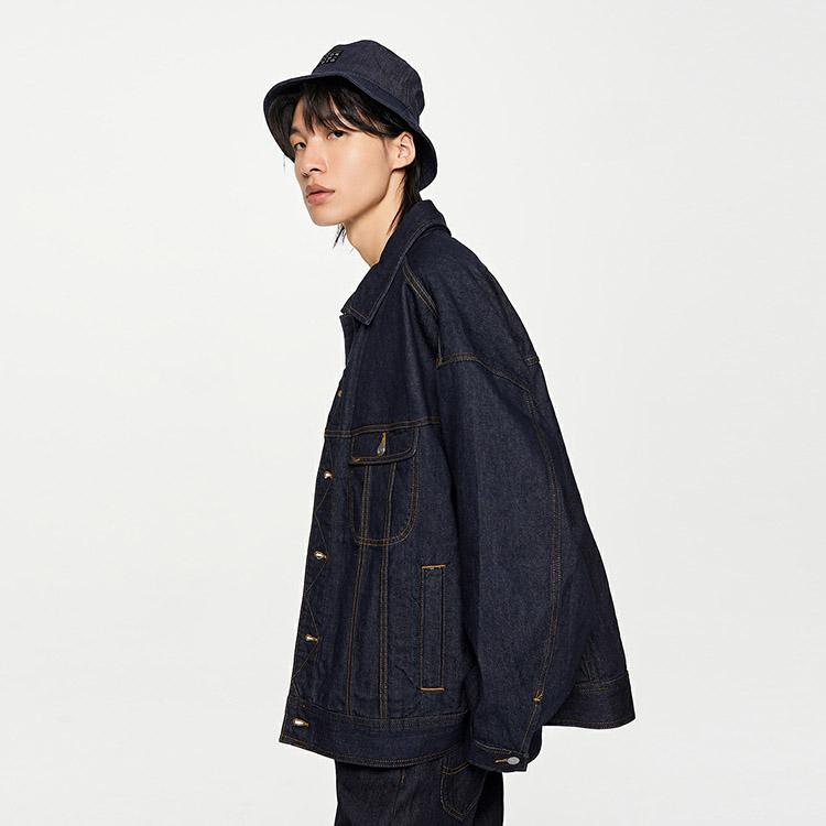 Lee Denim Jackets Men's Washed Lapel Moderate Straight Fit LMT0062446VG00F898L00