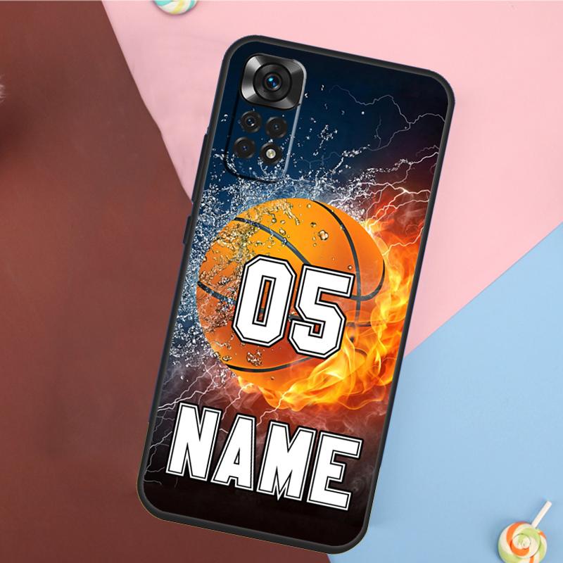 ПЕРСОНАЛИЗИРОВАННЫЙ НОМЕР Хоккейный БАСКЕТБОЛЬНЫЙ Чехол Для Xiaomi Redmi Note 11 Pro 11S 8 9 12 10 Pro 10S 9S Redmi 10 12C 9C 10C Задняя Крышка