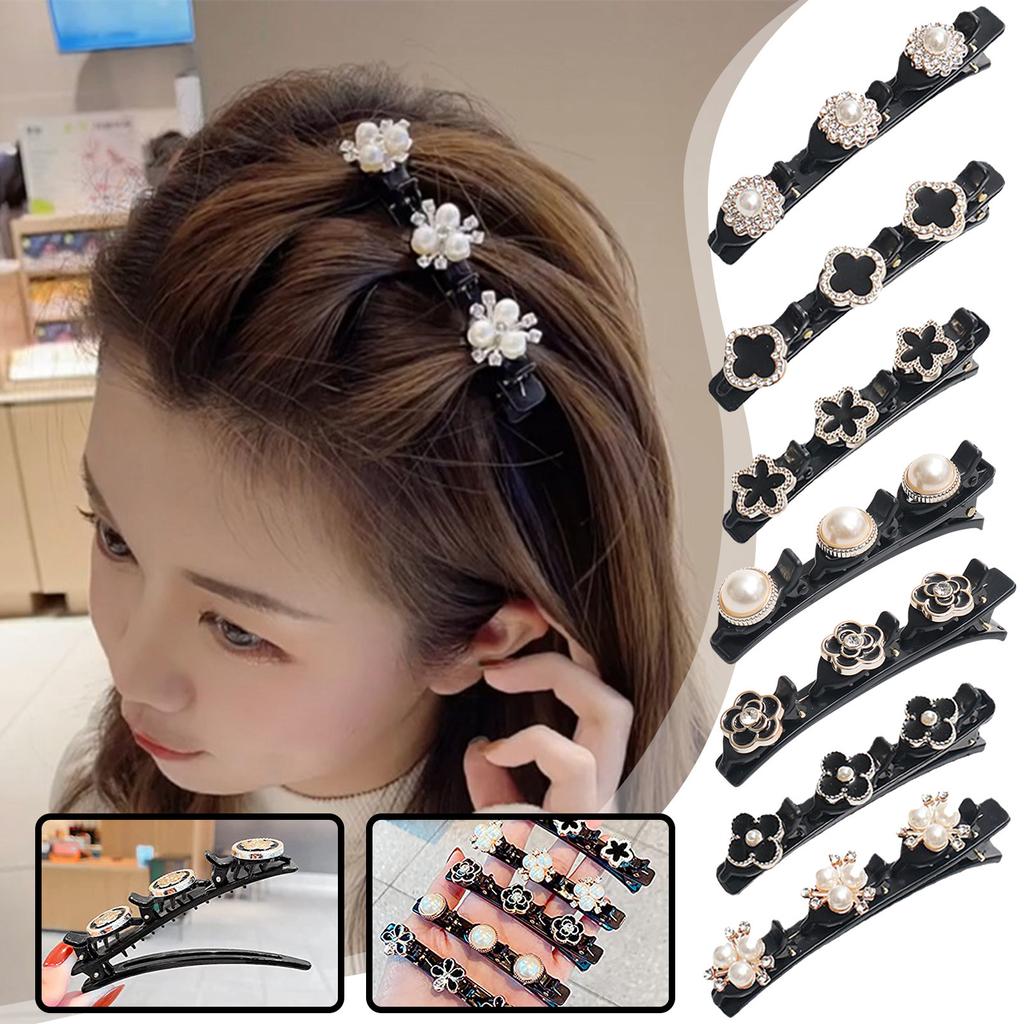 Small Fragrant Hair Clip Female Bangs Side Duck- Bill Clip Net Red Broken Hair Finishing Artifact Vintage Style Hair Accessories