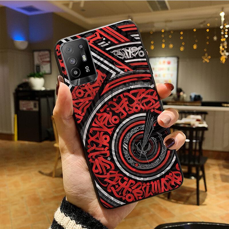 Чехол для телефона Pokras Lampas Graffiti Art для OPPO A54 A74 A94 A53S A9 A5 A15 A16 A91 A96 A76 Reno8 8Pro Reno2 Z