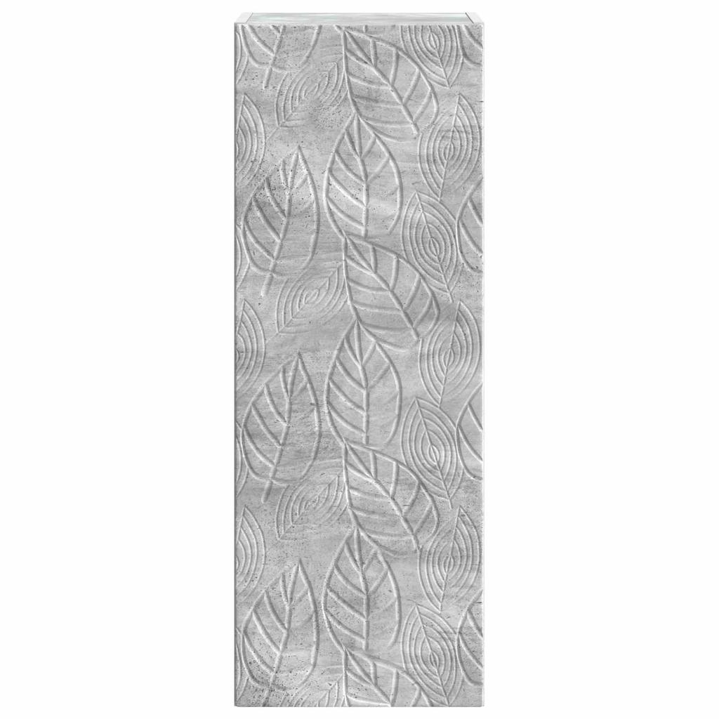 Wall Mounted Cabinet Concrete Grey 33 x 34.5 x 90 cm Particleboard