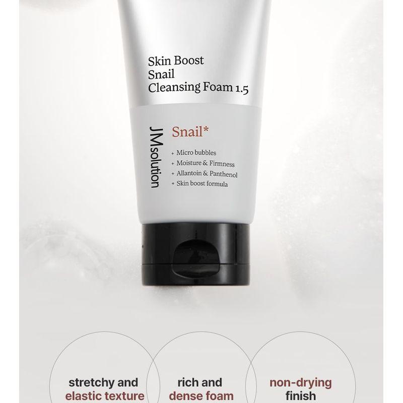 JMsolution - Пенка для умывания с муцином улитки Skin Boost Snail Cleansing Foam 1.5