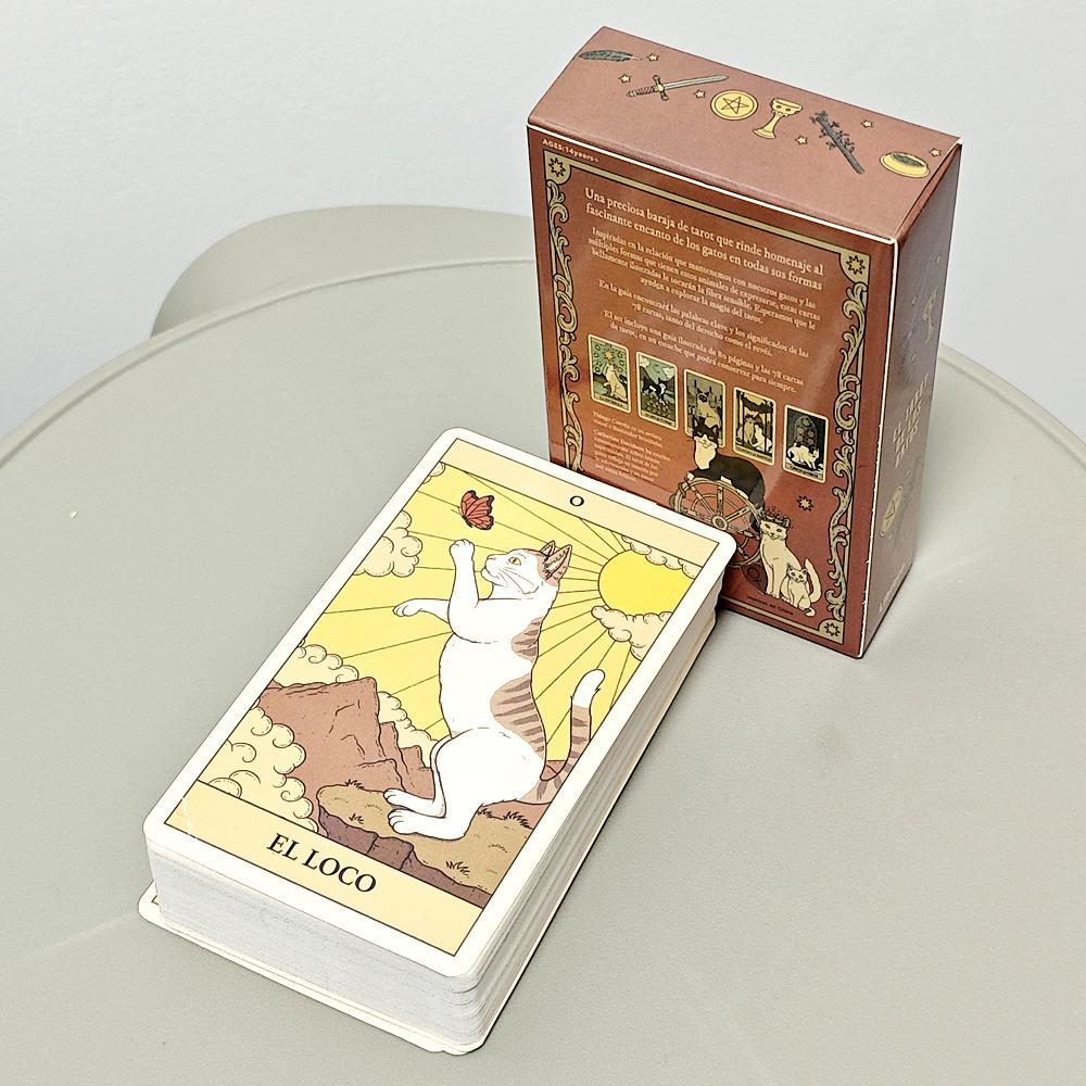 10,3*6 см колода Таро «Кошки правят Землей» из 78 карт для испанского издания «Одержимые кошками»