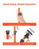 Cabinet Jack Support Pole, 2-Pack, 48-75 cm Steel Telescopic Quick Support Rod, Adjustable 3rd Hand System up to 100 kg Capacity for Installing