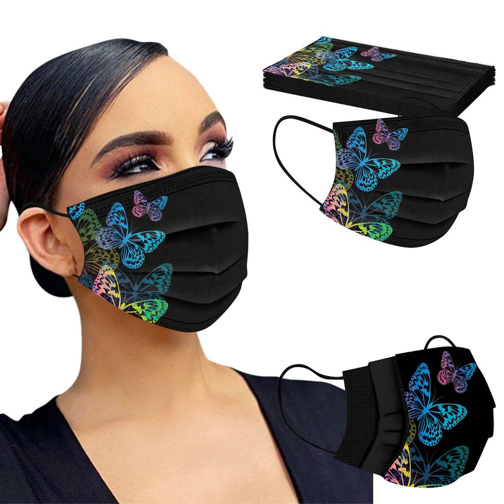 Одноразовая маска для лица для взрослых, женщин и мужчин, промышленная 3-слойная ушная петля, 10 шт.