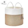 Плетеная корзина для хранения, декоративная корзина из натуральной веревки с ручкой, большая вместительная корзина для хранения игрушек, органайзер для одежды