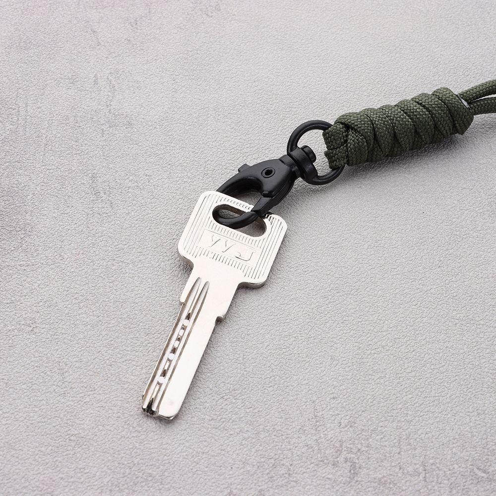 Брелок для ключей Рюкзак Брелок-брелок Шнурок Шнурок Paracord Прочный шнурок Плетеный тканый брелок