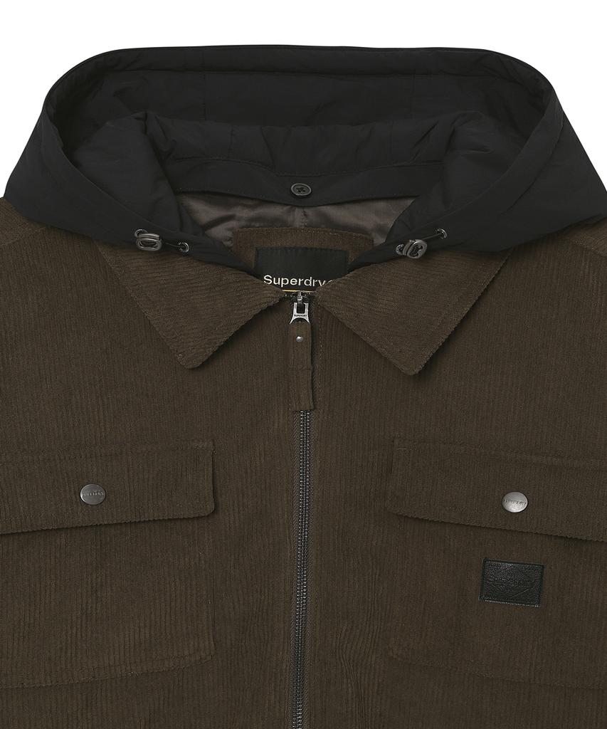 SUPERDRY Petro Shacket Brown Sdmjpfq05Brw