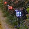 2pack Solar Lawn Lights Outdoor Waterproof Courtyard Landscape Lights Garden Villa Courtyard Decorative Floor Mounted Warm Lights