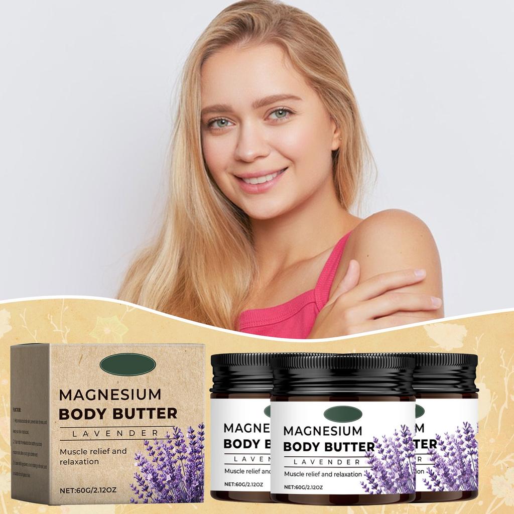 Масло для тела с магнием и лавандой Бальзам для тела с магнием Крем для ухода за телом с лавандой Успокаивающий крем Средства для сна