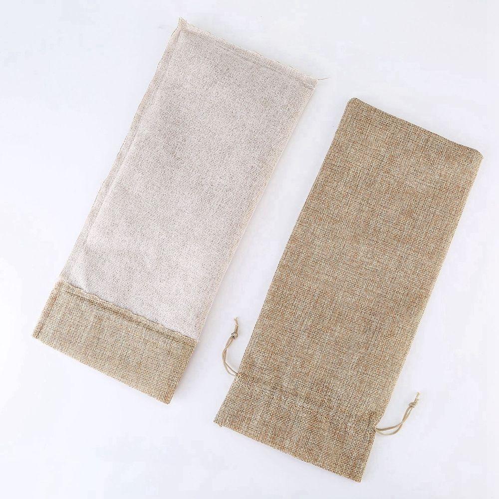 Party Decoration Wedding Burlap Linen Wine Bags Wine Bottle Covers Packaging Bag Champagne Pouch