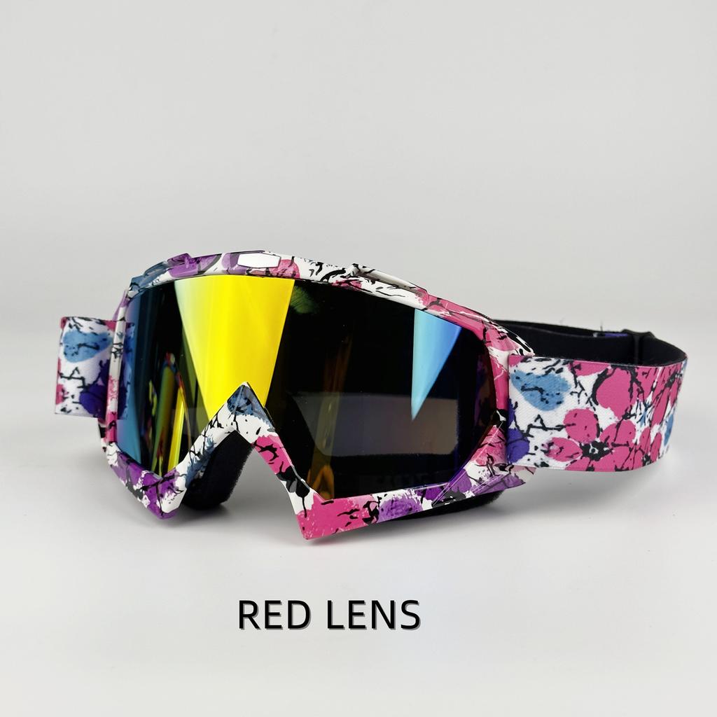 Мотоциклетные очки Велосипедные очки Очки для езды на открытом воздухе Внедорожные лыжи Спорт MX ATV Dirt Bike Гоночные очки Очки для мотокросса Велосипед Google