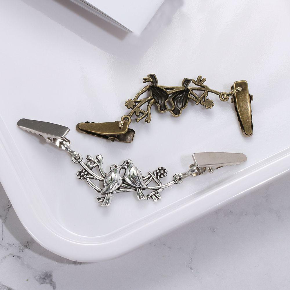 Charm Gift Winter New Shawl Brooch Duck Clip Clasps Sweater Blouse Pin Cardigan Clip