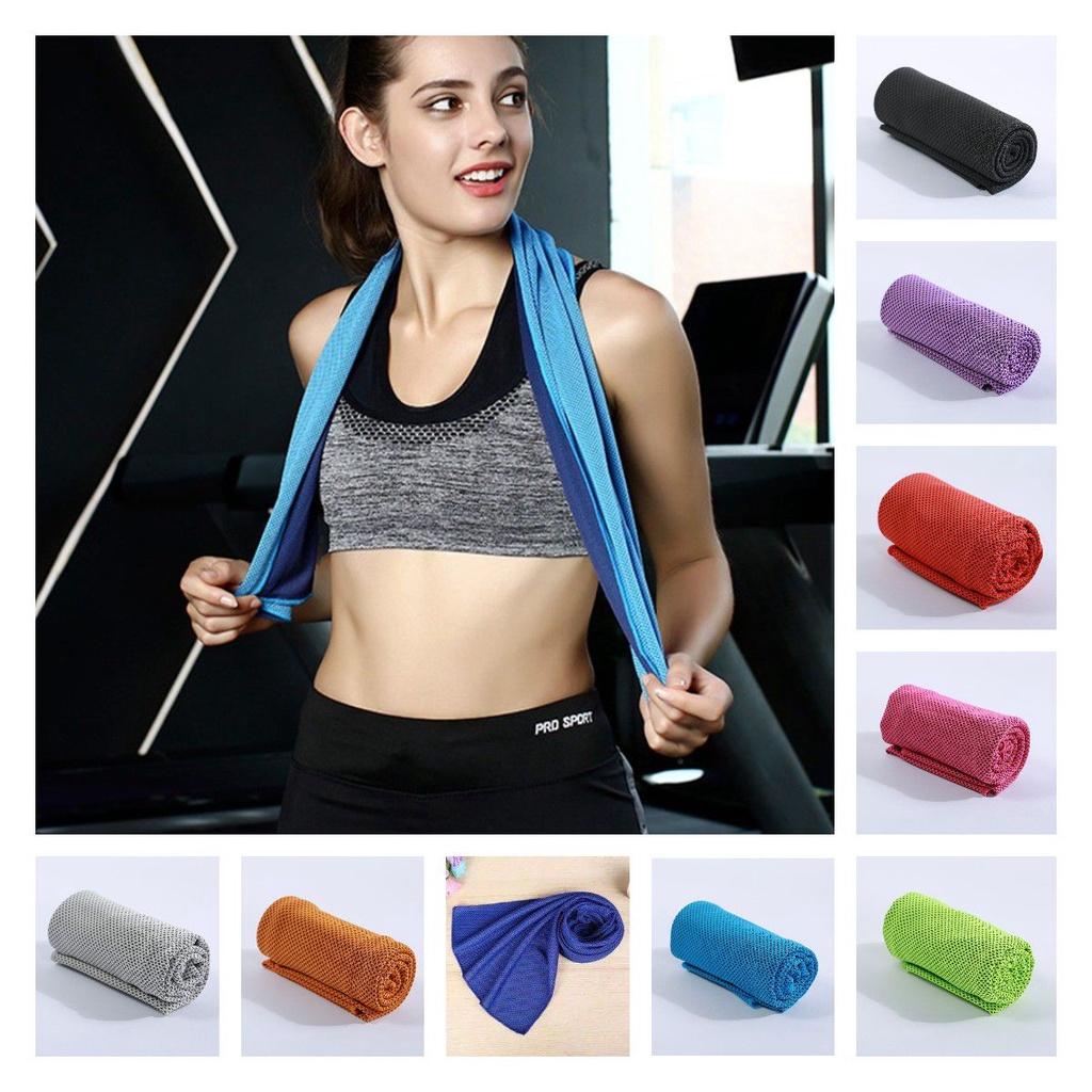 Premium Cotton Ice Towel Absorbent Chemical Free Durable Perfect For Running Yoga More