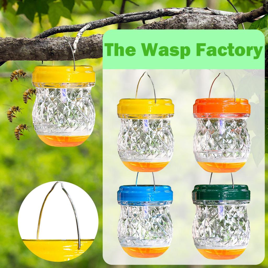 Traps Outdoor Hanging, Solar Bee Trap For Outside, HornetTraps, BeeWasp Catcher Outside Garden