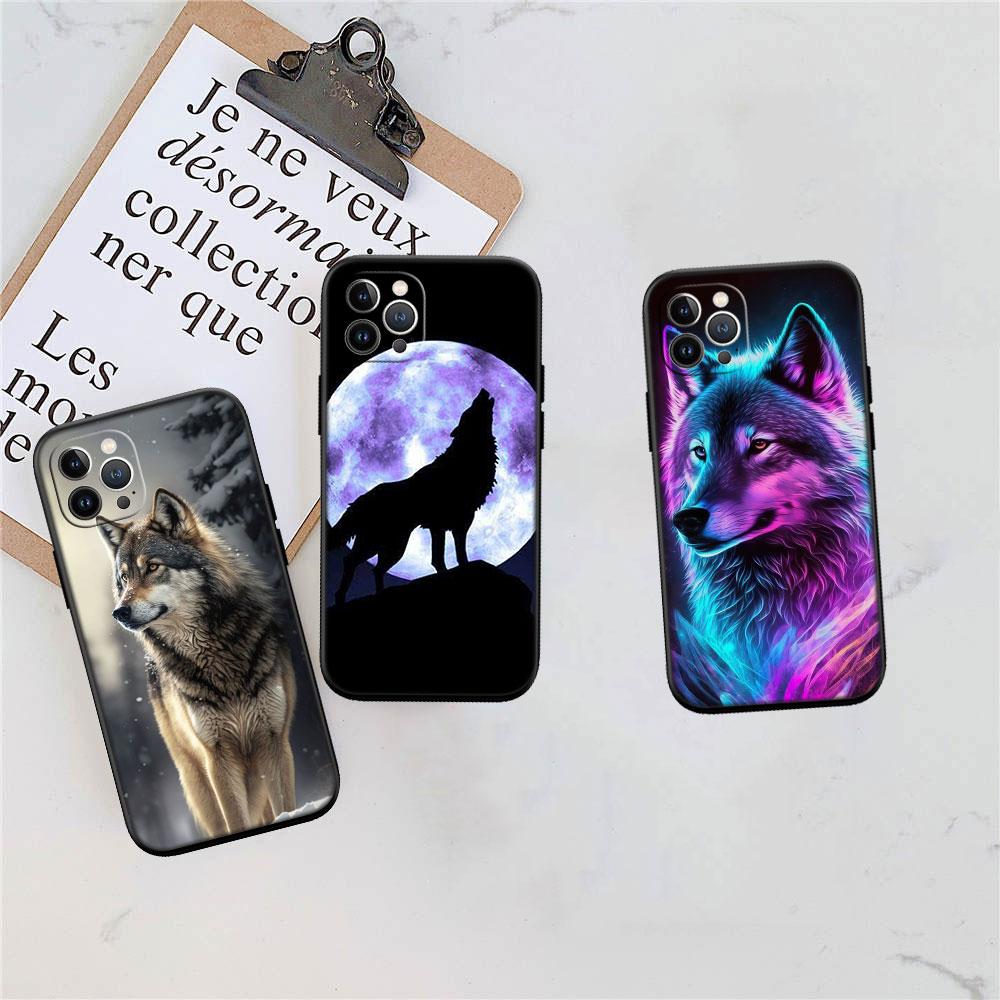 LO7 Animal Wolf Soft Shell Phone Case for Samsung Galaxy Note 10 20 S23 S24 S25 Ultra FE Plus Edge Lite A02S A35 A07 A17
