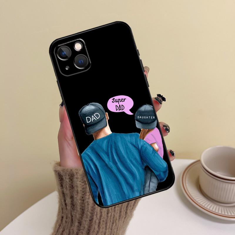 Чехол для телефона "Супер Папа Мама Малышка Близнецы" для iPhone 17 16 15 14 13 11 12 Pro Max mini 15 16 Plus 16e 17 Air Cover Funda