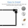 150 Inch Projector Screen 169 HD Foldable Portable Projection Screen AntiCrease Rear Front Project