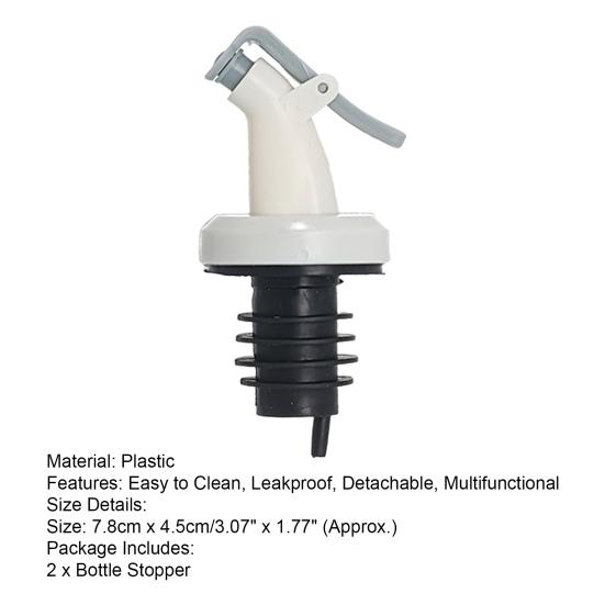 2 шт. Герметичная пробка для бутылки, многоразовая, нажимного типа, герметичная, многоцелевая пробка для бутылки масла