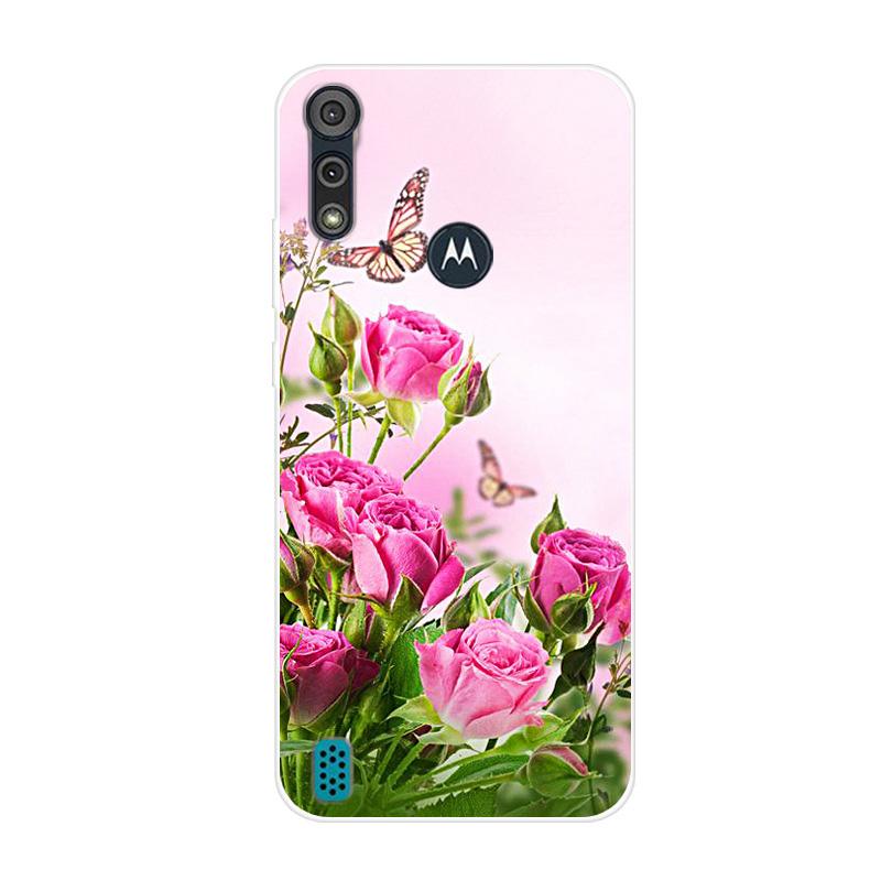 For Motorola Moto E6S 2020 Case Shockproof Soft Silicone TPU Back Cover For Moto E6S 2020 E6i Phone Cases E 6S Case Cute Cartoon