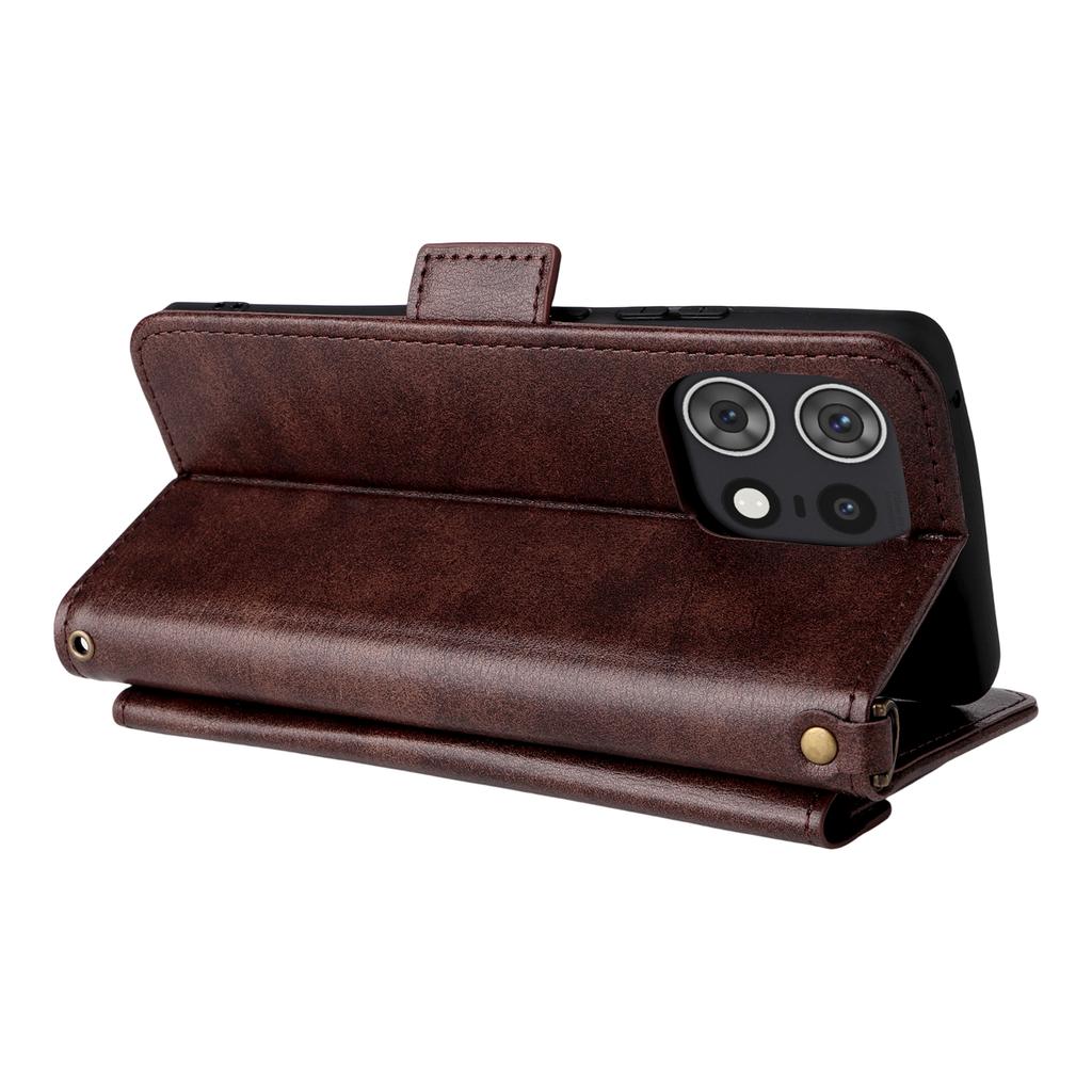 Кожаный чехол для Motorola Edge 50 Pro 5G с магнитной застежкой, кошелек-подставка, чехол для телефона с ремешком через плечо