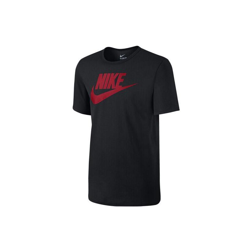 Nike Футболка с коротким рукавом и логотипом American Vintage Crew Neck, цвет черный 696708-013