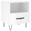 Nightstands 2 pcs High Gloss White 40 x 35 x 47.5 cm Particleboard