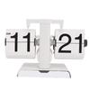 Flip Down Clock Multifunctional Vintage Mechanical Flip Desk Table Clock with Drawer for Office